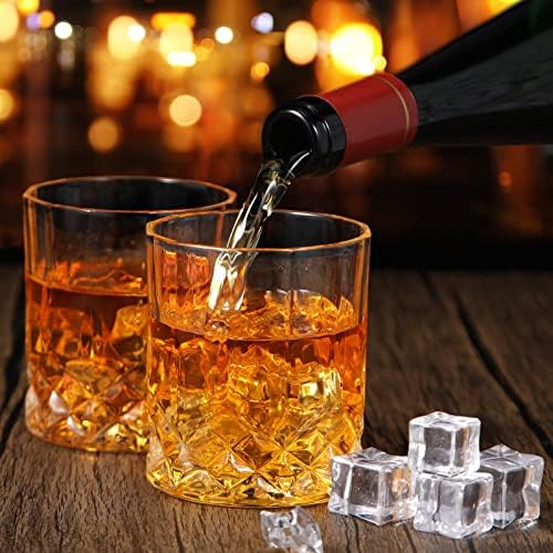 Mimorou 12 Db Régi Whiskys Poharak 10 oz Bourbon Pohár Koktél Szemüveg Sziklák pohár Whiskey Whisky Likőr, valamint Koktél-Italok, Ajándék