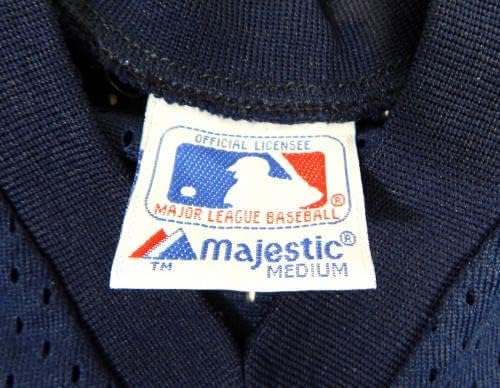 1983-90 Kaliforniai Angyalok Üres Játék Kiadott Kék Mez gyakorlást M 898 - a Játékban Használt MLB Mezek