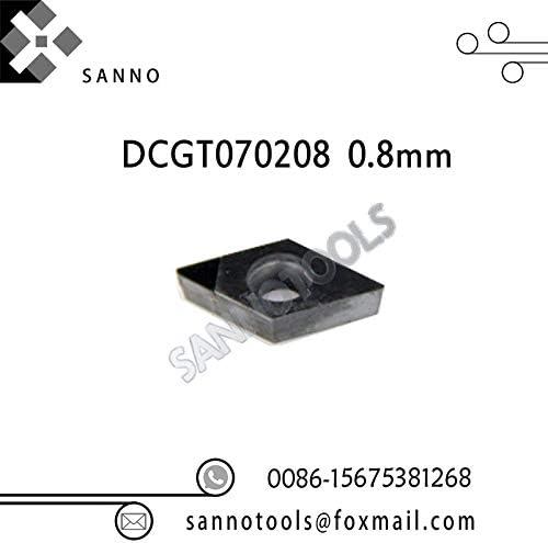 FINCOS ! Magas Minőségű 1db DCGT070202 / DCGT070204 / DCGT070208 PCD CNC-Karbid Esztergálás-Lapkák - (Lapka Szélesség(mm): DCGT070202)