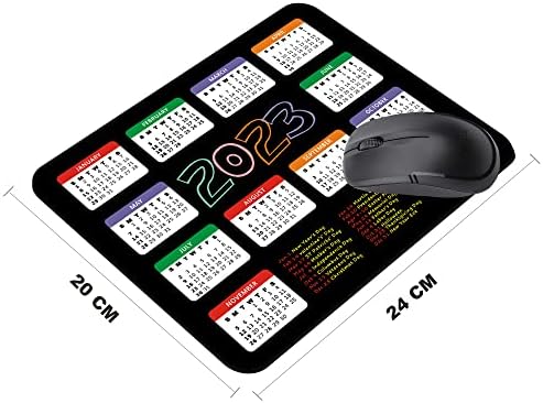 Yaxazepluy - 2023 Naptári Ünnep egérpad, Szerencsejáték Téglalap Mousepad a Számítógép-Laptop Csúszásmentes Gumi Asztal Mat,Aranyos Új Év