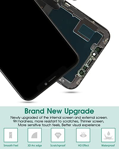 iPhone X Képernyő Csere iPhone X LCD Kijelző, Touch Digitalizáló Üveg Panel Összeszerelő Szett A1865, A1901, A1902, A1903 (Incelll