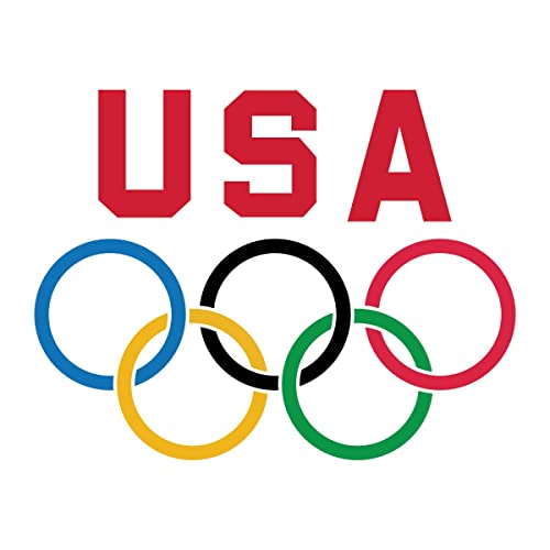 USA Olimpiai Gyűrűk Ideiglenes Tetoválás | Csomag 25 | Bőr Biztonságos | MADE IN USA | Bőr Biztonságos | Cserélhető