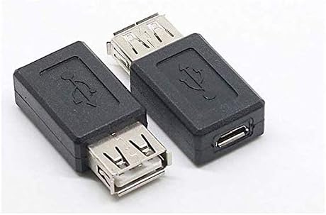 Fekete USB 2.0, A Típusú Nő, hogy Micro USB-B Női Adapter Dugó Átalakító USB 2.0 Micro USB-Csatlakozó