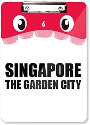 Szingapúr A Garden City Szája Vágólapra Mappa Fájl Pad Hátlap A4-Es Lemez