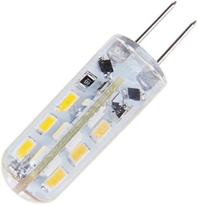 5DB G4 hideg Fehér SMD 3014 24 LED-Kabinet RV Spot Lámpa Lámpa Izzó 12V DC
