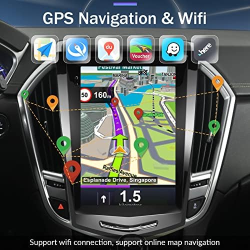 2+32G Android 11 Autó Hifi a Cadillac ATS/XTS/SRX/CTS 2013-2018 Vezeték nélküli Carplay Android Auto, 9.7 Érintőképernyő a Dash GPS, Rádió