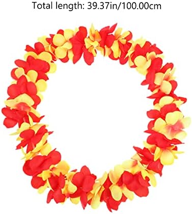 INOOMP 1 Állítsa Party Hawaii Virágfüzérek Dekoratív Hawaii Füzér Nyaralás Hawaii Virágfüzér Dekorok