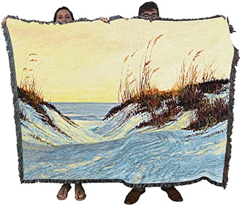 Tiszta takácsoktól Dune Pír Takaró Roger Bansemer - Óceán Parti Strand Ajándék Gobelin Dobja Szőtt Pamut Készült Az USA-ban (72x54)