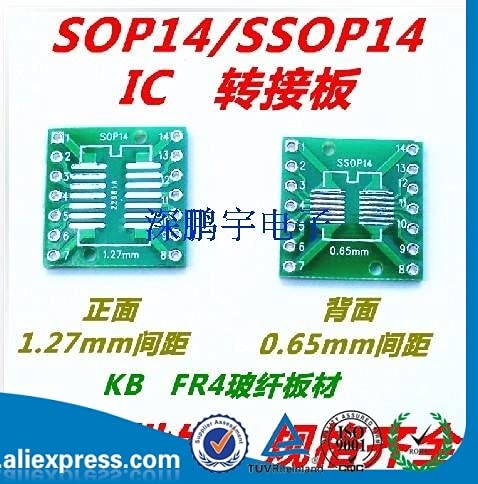 Anncus SOP14 Adapter Fórumon SSOP14 TSSOP14 Patch DIP DIP 0.65/1.27 mm Adapter Fórumon