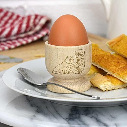 Azeeda 'Fiú Kiskutya' Fából készült tojástartó (EC00023036)