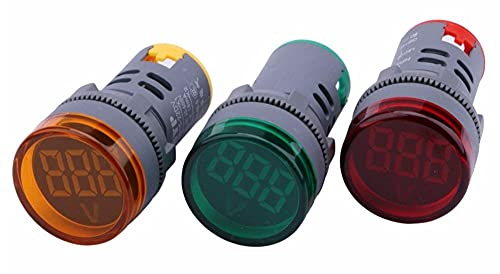 XJIM LED Kijelző Digitális Mini Voltmérő AC 80-500V Feszültség Mérő Mérő Teszter Voltos Monitor világítás (Szín : Piros)