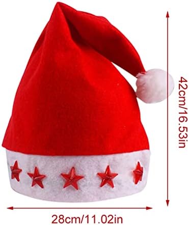 Karácsony, Mikulás Sapka Felnőtt Klasszikus Piros Karácsonyi Ünnepi Kalap Party Jelmezes Buli Zászlók (Egy, Egy Méret)