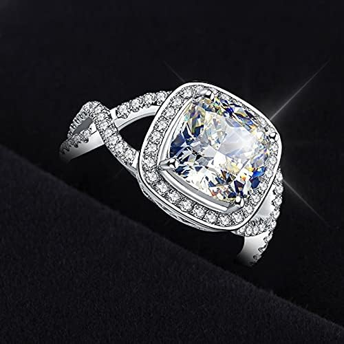 2023 Új Méret Ujj Gyűrű 59 Színes Női Ékszer Aranyozott Esküvői Gyűrű Ajándék Réz Gyűrűk 1999 Gyűrű (Fehér, 9)