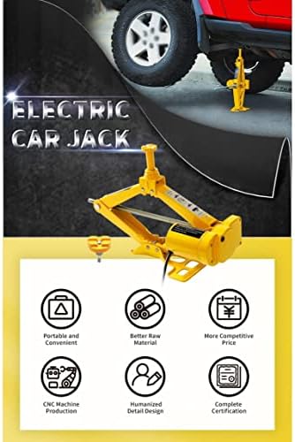 WALNUTA Hordozható 12V 5 Tonnás Autót, Jack Lift Automatikus Lift Olló Jack Emelő Machinisms 120-470/170-520mm Elektromos Autó Jack