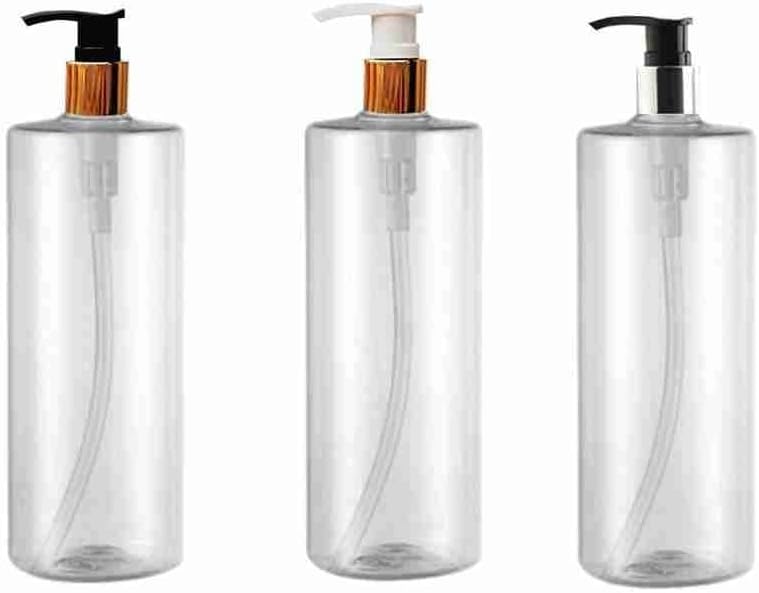 1 Db 500 ml-es Műanyag Kapacitás Átlátszó Spray-ket Sampont Kozmetikai Palackok Krém Konténer Smink Eszközök