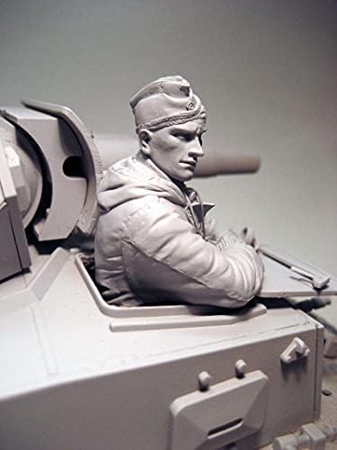 Goodmoel 1/16 Katonai Témájú WWII Tank Parancsnoka Gyanta Modell Kit Mellszobor (Nem Tank)/Összeszerelt, valamint Uncolored Katona Die Cast