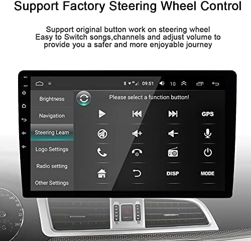a Toyota Sequoia 2008-2013 Autó Sztereó Rádió Android 12 Beépített Vezeték nélküli CarPlay Bluetooth-Fej Egység 9 Hüvelykes IPS GPS Navigációs