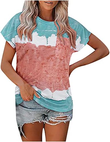 Maximum y Blusas Manga Corta para Mujer Camiseta Cuello Redondo lino y algodón 2023 Camiseta de Verano Camiseta de Moda