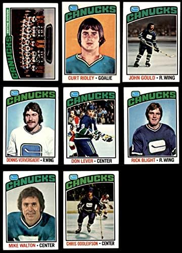 1976-77 Topps Vancouver Canucks Csapatát Meghatározott Vancouver Canucks (Set) VG/EX+ Canucks