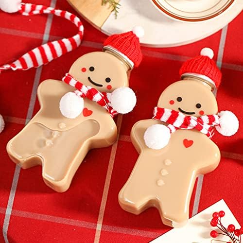 NUOBESTY Karácsonyi Dekoráció Mini Kalap Kézműves, Karácsonyi Miniatűr Santa Kötött Sapkát, meg Kockás Sálat Candy Kiterjed