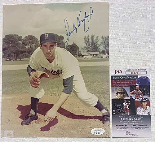 Sandy Koufax Aláírt Dedikált Fényes 8x10 Fotó Los Angeles Dodgers - SZÖVETSÉG Hitelesített