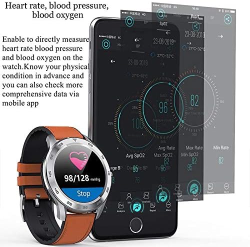 Új IP68 Vízálló Teljes érintőképernyő Sport Fitness Karkötő Smartwatch iPhone Android (Ezüst Barna)