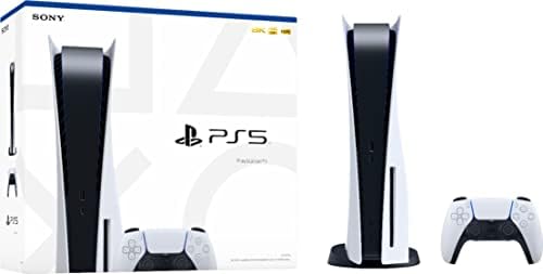 Playstation 5 Lemez Verzió PS5 Konzol - 4K-TV-Játék, 120Hz 8K Kimenet, 16 gb-os GDDR6, 825GB SSD-vel, WiFi 6, Bluetooth ^5.1