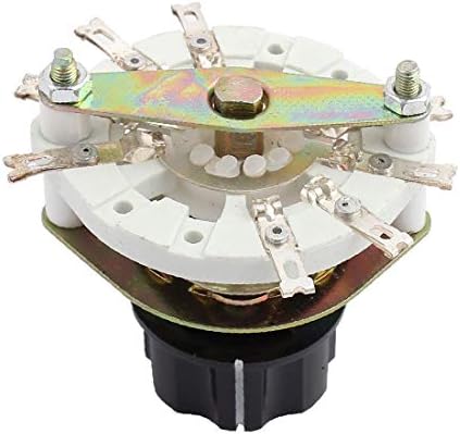 X-mosás ragályos KCT 2 Pólusú 3 Pozíció 6 mm átmérőjű Akna Zenekar Csatorna Rotary Switch Selector w Kap(Selettore egy selettore rotativo