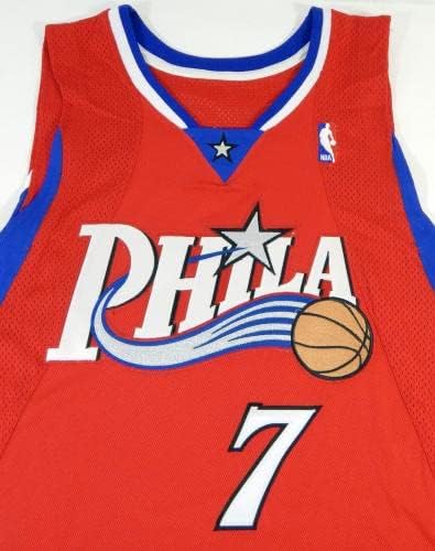 2006-07 Philadelphia 76ers Andre Miller 7 Játék Kiadott Piros Mez DP11553 - NBA Játék Használt
