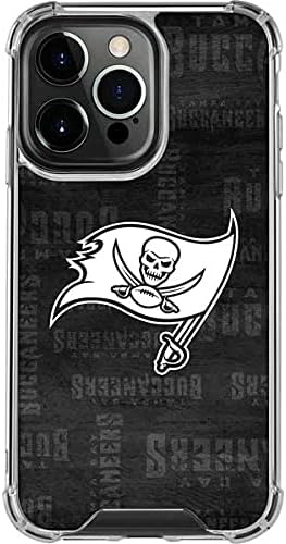 Skinit Tiszta Telefon Esetében Kompatibilis az iPhone 13 Pro - Hivatalosan Engedélyezett NFL Tampa Bay Buccaneers Kettős Látás Design