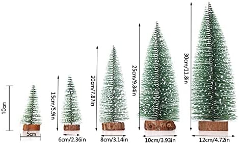 Mini karácsonyfa, Előre világít a Kis Fenyőfa, Ragyogó karácsonyfa, DIY karácsonyfa fényfüzér, Asztali Dekoráció (C)