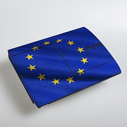 Sony Playstation 3-Superslim-Design Bőr zászlót, az Európai Unió Matrica a Playstation 3-Superslim