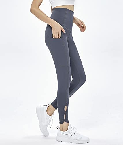 MOLYBELL 3 Csomag Jóga Nadrág Női Skiny Magas Derék Fitness Leggings Edzés Zsebbel Aktív Nadrág