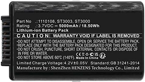 Szinergia Digitális Vonalkód olvasó Akkumulátor, Kompatibilis a PSION 1110108-2 Barcode Scanner, (Li-ion 3,7 V, 4450mAh) Ultra