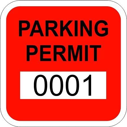 PIROS Fényvisszaverő 1.5 x 1.5 Kis Visszapillantó Tükör Parkolási Engedély Ablak Matrica, Matricák (Többes Szám Készletek állnak