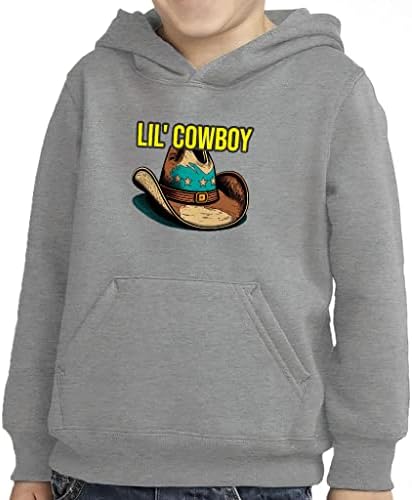 Lil' Cowboy Kisgyermek Pulóver Kapucnis - Texas Szivacs Polár Kapucnis felső - Aranyos Kapucnis Gyerekeknek