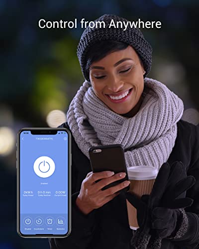 EZVIZ Smart Plug, Intelligens Otthon WiFi Outlet Kompatibilis Alexa, Echo, a Google Haza, Távirányító | T30-B(Fehér, 1 Csomag)