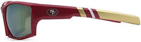 NFL-Siskiyou Sport Fan Shop San Francisco 49ers Szélén Wrap Napszemüveg Egy Méret Csapat Színe