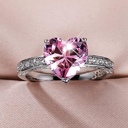18k Arany Gyűrű Divat Női Szerelmes Szív Gyémánt Cirkónia Eljegyzési Gyűrű jegygyűrű Férfiak, mind a Nők Ajándékok