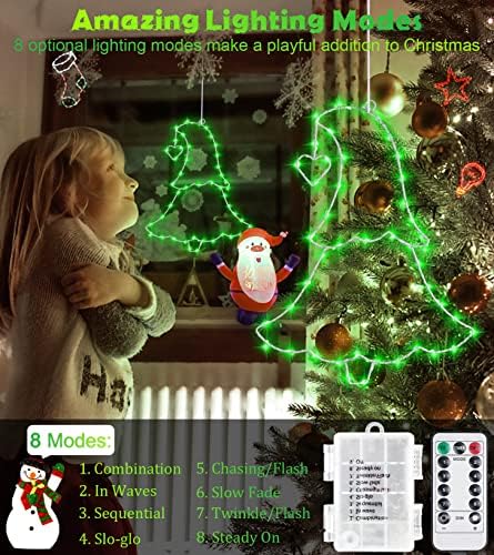 BPAZVUH 438ft 1200 LED Extra Hosszú String Fény (Warm White) 4 Pack LED Ablak Világít (Zöld), Dekoratív Lámpák Haza Fa Udvaron Karácsonyi