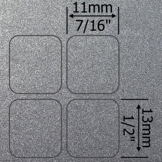 4Keyboard francia AZERTY Notebook Nem Átlátszó Ezüst Billentyűzet Matrica