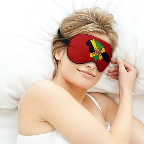 Jamaica Rasta Oroszlán Zászló Alszik Kendőt Maszk Aranyos Szem Árnyék Vicces Este Fedél Állítható Pánt a Nők, Férfiak