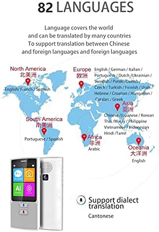 ZSEDP 76 Nyelvek Hang Fordító angol, Japán, koreai, francia, orosz, német, Kínai, spanyol Fordítás Utazási Fordító (Szín : OneColor)