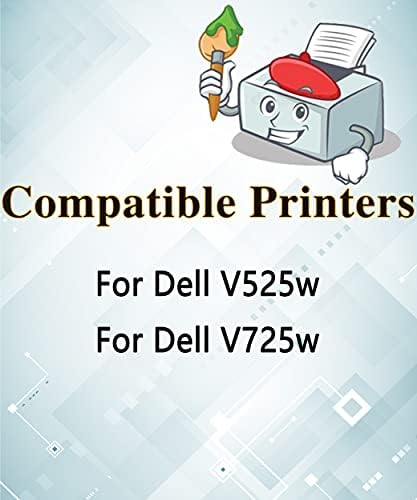 MM SOKKAL & TÖBB Tintapatron Kompatibilis Dell Sorozat 31 32 33 34 Tintapatron, hogy Használt V725W V525W, All-in-One Vezeték nélküli