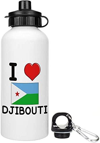 Azeeda 600ml 'Szeretem Dzsibuti' újra Víz / Italt, Üveget (WT00054324)