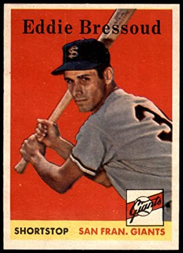 1958 Topps 263 Eddie Bressoud San Francisco Giants (Baseball Kártya) EX/MT Óriások