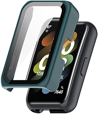 FitTurn Esetben Kompatibilis a Huawei Nézni illik Mini Smart Óra Csere PC Slim burkolata 3D Teljes Lefedettség Edzett Üveg Képernyő Védő