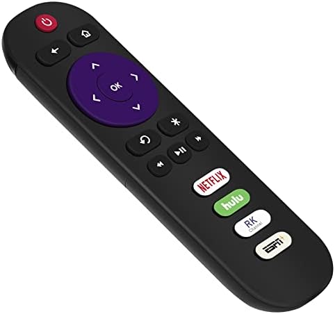 PERFASCIN Helyettesítő Távirányító Alkalmazható TCL roku TV Netflix, Hulu RK-Csatorna ESPN Gombok