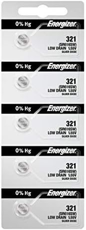 5 321 Energizer Nézni Akkumulátorok SR616SW Akkumulátor Cella (5 Elemeket egy csomagban)
