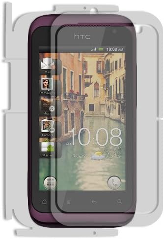 Skinomi Teljes Test Bőr Védő Kompatibilis a HTC Rhyme (képernyővédő fólia + hátlap) TechSkin Teljes Lefedettség Tiszta HD Film
